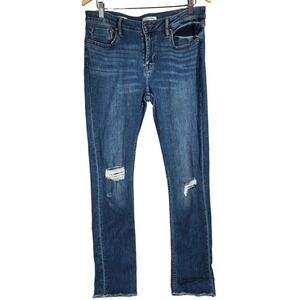 VIGOSS Marley Skinny Jeans Women's Blue Distressed‎ Frayed Hem Size 31